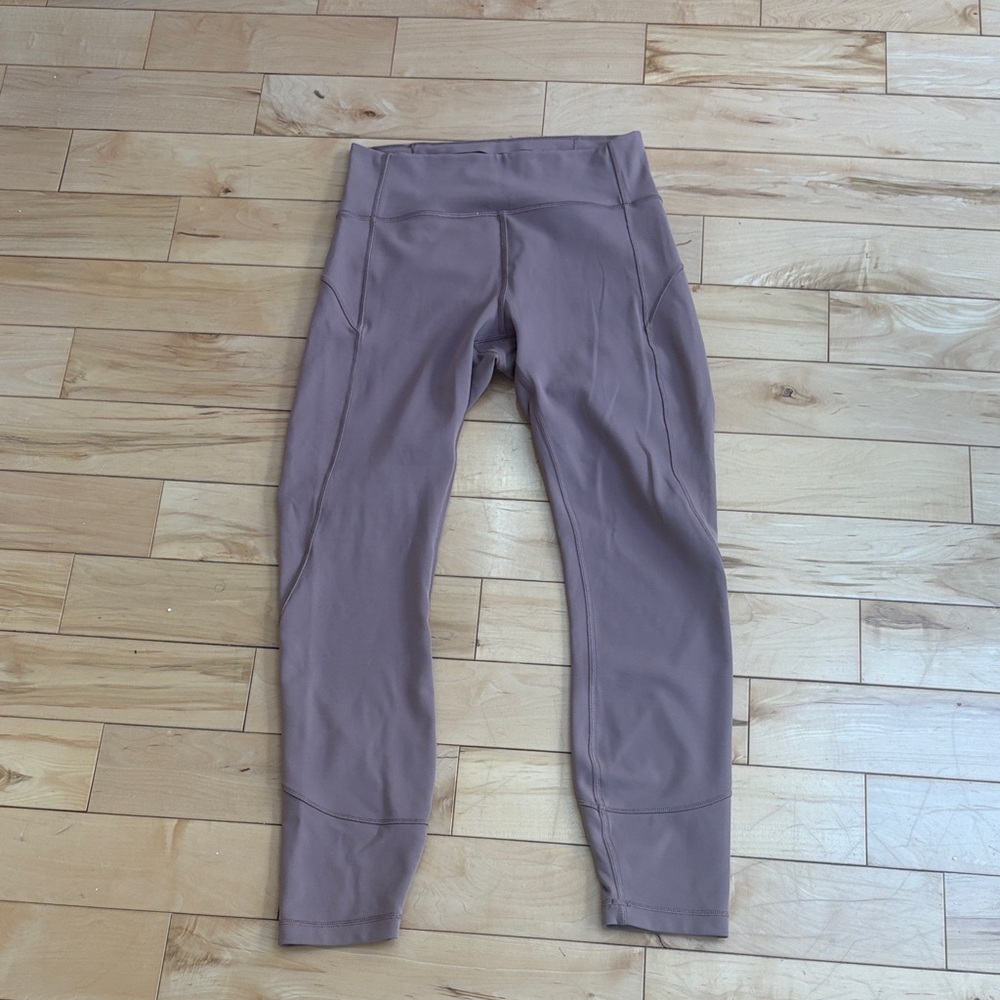 Lululemon High-Waist Mauve Leggings